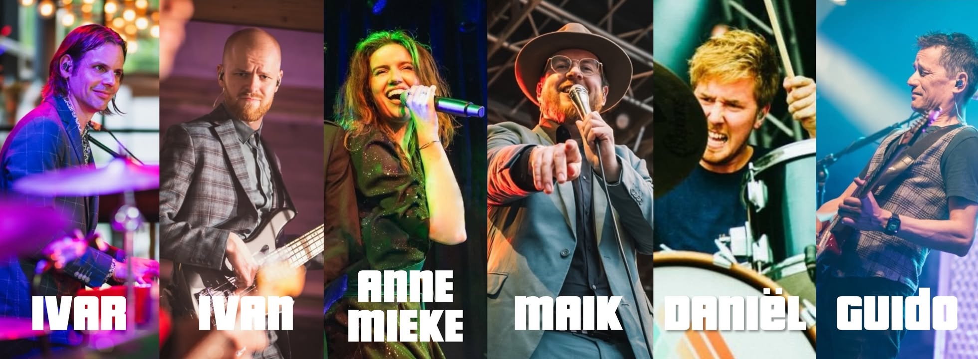 jeWelste bandleden: Ivar, Ivan, Maik, Daniël en Guido
